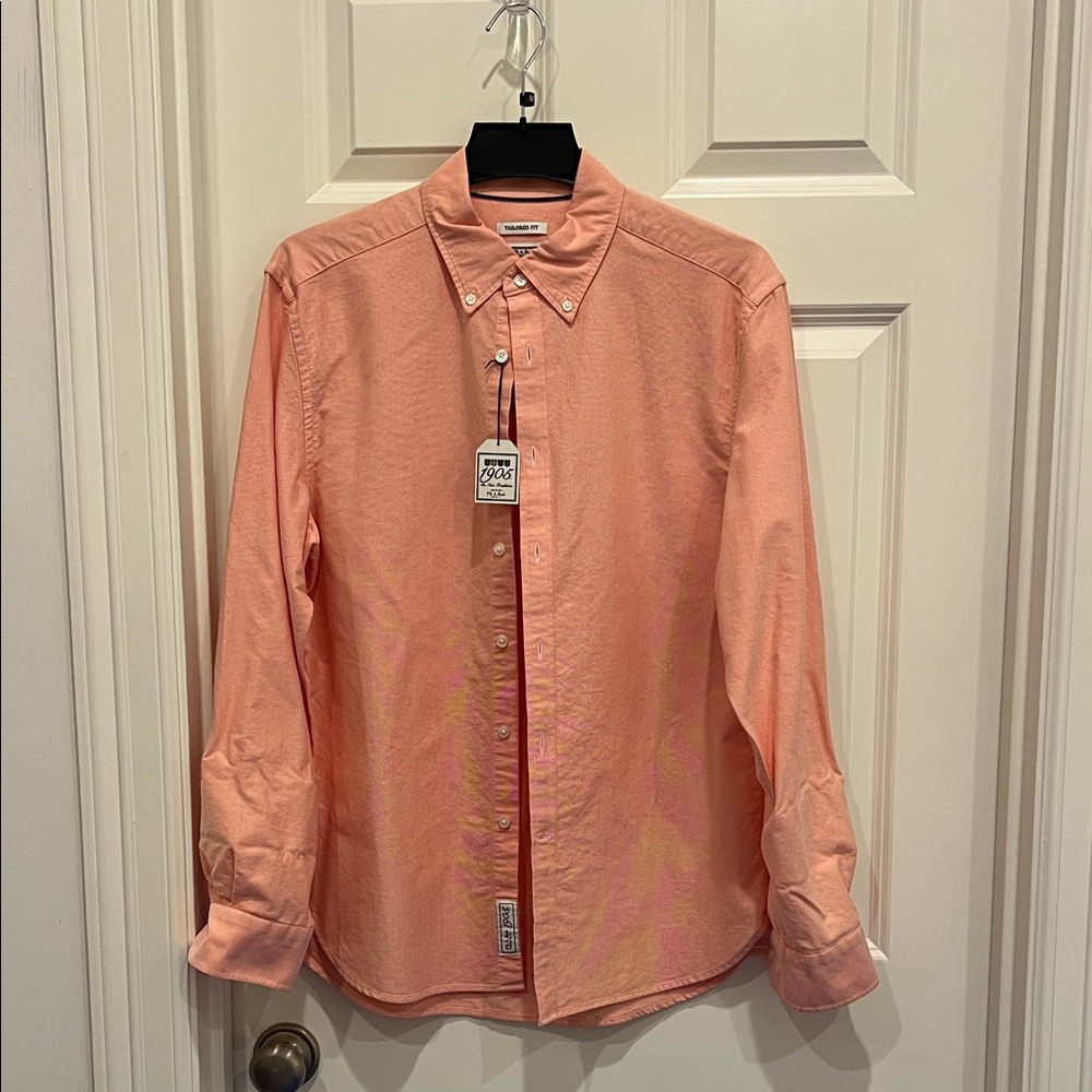 Jos A Banks NWT Men's Coral Button-Down Shirt